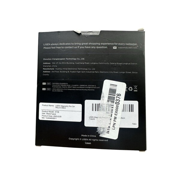 LISEN  Magnetic Pro Car Mount for iPhone Black  Model H739 New Open Box - Picture 3 of 12